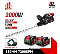 OENVAN 2000W Cordless Brushless Elettrico Tagliasiepi Tosaerba per Attrezzo da Giardino Tagliaerba per 21V 18V Batteria Without Battery