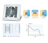 OERRE IN 10/4 ASPIRATORE ULTRAPIATTO BIANCO ESTRATTORE ARIA VENTILATORE AREATORE