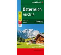 Österreich, Straßenkarte 1:300.000, freytag & berndt: Mit Innenstadtplänen: AK 710 W