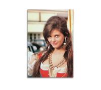 OESYSETCO Poster decorativo da parete su tela con Claudia Cardinale, attrice attrice attrice, arte deco, stampa moderna, poster decorativo per camera da letto, per camera da letto, 50 x 75 cm