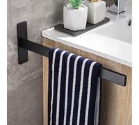 OETAMS Porta Asciugamani Bagno da Parete, Portasciugamani Adesivo Bagno in Acciaio Inox, Porta Salviette da Parete Cucina 38 CM, Nero