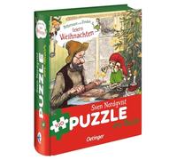 Oetinger Pettersson und Findus feiern Weihnachten. Puzzle im Buch. 100 Teile