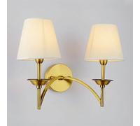 OEUBEQ Lampada da parete, Lampada da parete Lampada da parete moderna in tessuto Lampada da parete con paralume bianco Luce soffusa Apparecchio per la salute degli occhi Lampada da parete