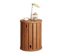 OEUBEQ Set di 4 sgabelli impilabili in legno, stile minimalista, sgabello in legno massello, per risparmiare spazio, sgabelli versatili per soggiorno, camera da letto, balcone, ciliegio