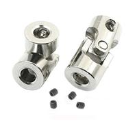 Oeudire 2 Pack Universal Joint Shaft Coupler Coupling Steering Connector for RC Car Crawler Boat,4mm to 3.175mm