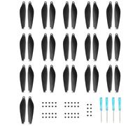 Oeudire 32 pezzi for accessori for droni 3 Pro/Mini 4 Pro, lame di ricambio, viti e cacciaviti esclusivi a basso rumore, punte arancioni(Silver)