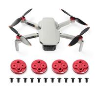 Oeudire 4 pezzi 2 tappi di protezione for motore for accessori 2/Mini SE Tappo motore in alluminio antipolvere impermeabile (2 neri)(Mini 2 Red)