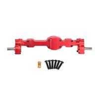 Oeudire Assale anteriore posteriore completamente in metallo anodizzato CNC in lega di alluminio for JJRC 1/10 C8815 Willys MB Retro Jeep Upgrade Accessories(Red Rear)