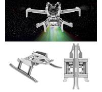 Oeudire Carrello di atterraggio pieghevole con luci LED lampeggianti for drone Mini4 Pro, gambe estese illuminate, luce lampeggiante, staffa di sollevamento, cavalletto