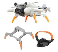 Oeudire Estensioni del carrello di atterraggio rialzato pieghevole 2 in 1 for drone 3 Pro + clip porta elica, cinghia for elica, for accessori 3 Pro