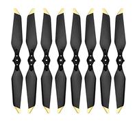 Oeudire for Mavic Pro Platinum - 4 paia di pale di ricambio, silenziose, a sgancio rapido, punte argentate(Gold)