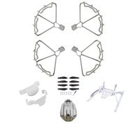 Oeudire Set completo 5 in 1: 2 paia di protezione, carrello di atterraggio, supporto e protezione copriobiettivo compatibili con gli accessori Mavic 3 PRO