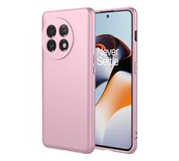 OEURVQO Custodia per Oneplus 11R Ace 2, custodia in silicone liquido, rivestimento in morbida microfibra antigraffio, custodia protettiva integrale per Oneplus 11R, rosa