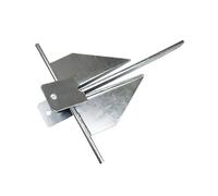 OEUTSCGPB Ancora Danvers Marine zincata da 3,3 libbre, Stile Fluke, for l'uso su Fango e Sabbia, for gommoni e Kayak.