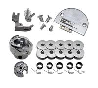 OEUTSCGPB Set di 26 Pezzi di Ricambio for Macchina da Cucire, Bobina, Piastra ago, Gancio Rotante, Compatibile con Singer, Compatibile con Juki, Accessori for Macchine da Cucire industriali