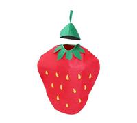 OEUVREBY Costume da frutta per adulti, novità, cibo, cosplay, travestimento per uomo e donna, fragola