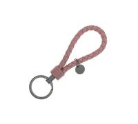 OEUVREBY Portachiavi in corda intrecciata carino, resistente all'usura, da appendere, durevole, portachiavi per auto, in metallo, verde, 3,3 x 9 cm, Rosa: 3,3 x 9 cm, 3.3*9 cm