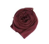 OEUVREBY Turbante Sciarpa Morbidezza Collo Fascia Design Semplice Fascia Flessibile al Tocco Dolce Regalo Scialle Capelli Lunghi Sciarpe Vino Scuro Rosso