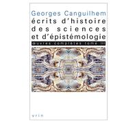 Oeuvres Completes: Ecrits D'histoire Des Sciences Et D'epistemologie