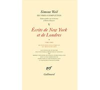 Œuvres complètes (Tome 5 Volume 1)-Écrits de New York et de Londres (1942-1943))
