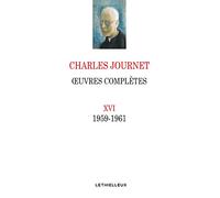 Oeuvres complètes: Volume 16 (1959-1961)