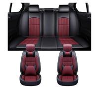 OEXRIG Coprisedili per Auto Per Fiat Per Toro Per Freemont Per Argo Per Bravo Per Grande Per Punto 500X Interni auto Coprisedili per universali(Wine red)