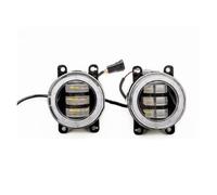 OEXRIG Fendinebbia Auto per Lancer per Sportback 2009-2018 Gruppo Luci Fendinebbia A LED per Auto Angel Eye DRL Fendinebbia Luci Marcia Diurna Auto Fendinebbia(Red Angel Eye)