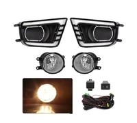 OEXRIG Fendinebbia Auto per Toyota per Tacoma 2012 2013 2014 2015 Fendinebbia Luci Diurne Paraurti Anteriore Guida Bianco Giallo Indicatore Direzione 12V Auto Fendinebbia(DRL Fog Halogen)