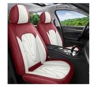 OEXRIGRU Coprisedile Auto Per Jaguar Per XF Per F-Pace Per E-pace Per I-Pace Per X-Type Per XE Per XJ Per XK Coprisedile Per Auto A Copertura Totale(Red White 5 Seat-A)