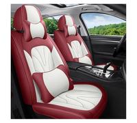 OEXRIGRU Coprisedile Auto Per Jaguar Per XF Per F-Pace Per E-pace Per I-Pace Per X-Type Per XE Per XJ Per XK Coprisedile Per Auto A Copertura Totale(Red White 5 Seat-B)