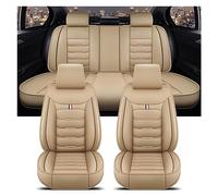 OEXRIGRU Coprisedile Auto Per Jaguar Tutti Modelli Per XF Per F-Pace Per E-pace Per I-Pace Per X-Type Per XE Per XJ Per XK Coprisedile Universale Per Auto(Beige 5 Seat-A)