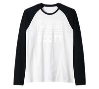 OF COURSE I'M RIGHT I'M SCOTT Shirt Funny Gifts Christmas Maglia con Maniche Raglan