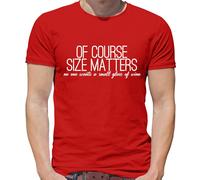 Of Course Misura Questioni Vino - T-Shirt - Rosso Bianco Rosa Bere Pub