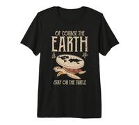 of Course The Earth Is Flat. How Else Would It Stay On The Maglietta Premium