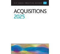 of Law University Of Law Acquisitions 2025 (Tascabile)