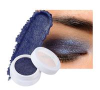 Ofanyia Creme Eyeshadow, Mashed Potato Pearlescent Monochrome Eyeshadow, High Pigmented Shimmer Cream Eyeshadow, Long-lasting Polarized Light Not Smudged Eye Shadow (04# Navy Blue)