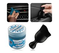 OFBAND Kit per la pulizia degli interni dell'auto con 1 gel per la pulizia dell'auto + 1 spazzola per dettagli auto, accessori per la pulizia della polvere, kit di pulizia per interni auto, cruscotto,