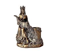 Ofcwoa Resin Dea della felicità, statuetta per portapenne, decorazione per la ricchezza, la dea, la scultura decorativa, per lo studio, l'ufficio, il regalo per l'inaugurazione, l'ingresso, la
