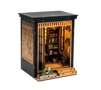 Ofcwoa Set di mini decorazioni per la casa delle bambole in miniatura per adulti, in legno, stile giapponese, per adulti, giovani, collezionisti, soggiorno, camera da, studio, libreria, vetrina