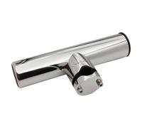 Ofcwoa Supporto per canna da pesca per barche, in acciaio , regolabile, accessorio da pesca per barche in acqua salata e dolce, da fissare a parapetto o ponte