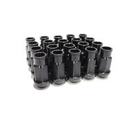 OFDWFFYM 20PCS D1 Spec Dadi Ruota M12x1.5/1.25 Auto Modificato in Alluminio Prestazioni Auto Racing Wheel Lug Nuts Vite (Color : Black, Size : M12x1.5)