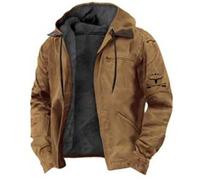 ofeirhz Lumberjack Giacca da camionista da uomo Cappotto invernale in caldo cotone Cargo Giacche con multitasche Overshirt Mens Escursioni Giacca Outdoor Pesante Vestibilità Rilassata Giacca con