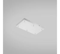 OFELIA B R/6 MINI - ROSONE RETTANGOLARE 6 FORI PIU ACCESSORI COLORE BIANCO