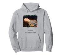 Ofelia di John Everett Millais Felpa con Cappuccio