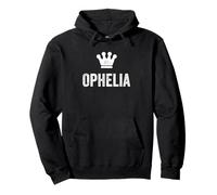 Ofelia la Regina/Corona e Nome per Le Donne Chiamata Ofelia Felpa con Cappuccio