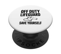 Off Duty Bagnino Salva te stesso PopSockets PopGrip Adesivo