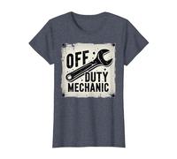 off Duty Meccanico Vintage Chiave Cartello Garage Decor Maglietta, Donna, Pervinca, XS