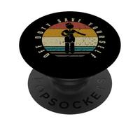 Off Duty Salva te stesso Sarcastico Cabin Crew Assistente di volo PopSockets PopGrip Adesivo
