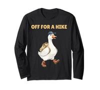 off for A Hike - Zaino da Trekking Divertente con oche e Montagne escursionistiche Maglia a Manica