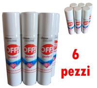 OFF PROTECT SPRAY ANTIZANZARE REPELLENTE ZANZARE 100 ML KIT 6 PEZZI